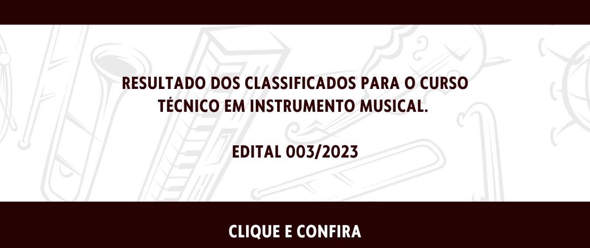 Resultado dos Classificados para o Curso Técnico